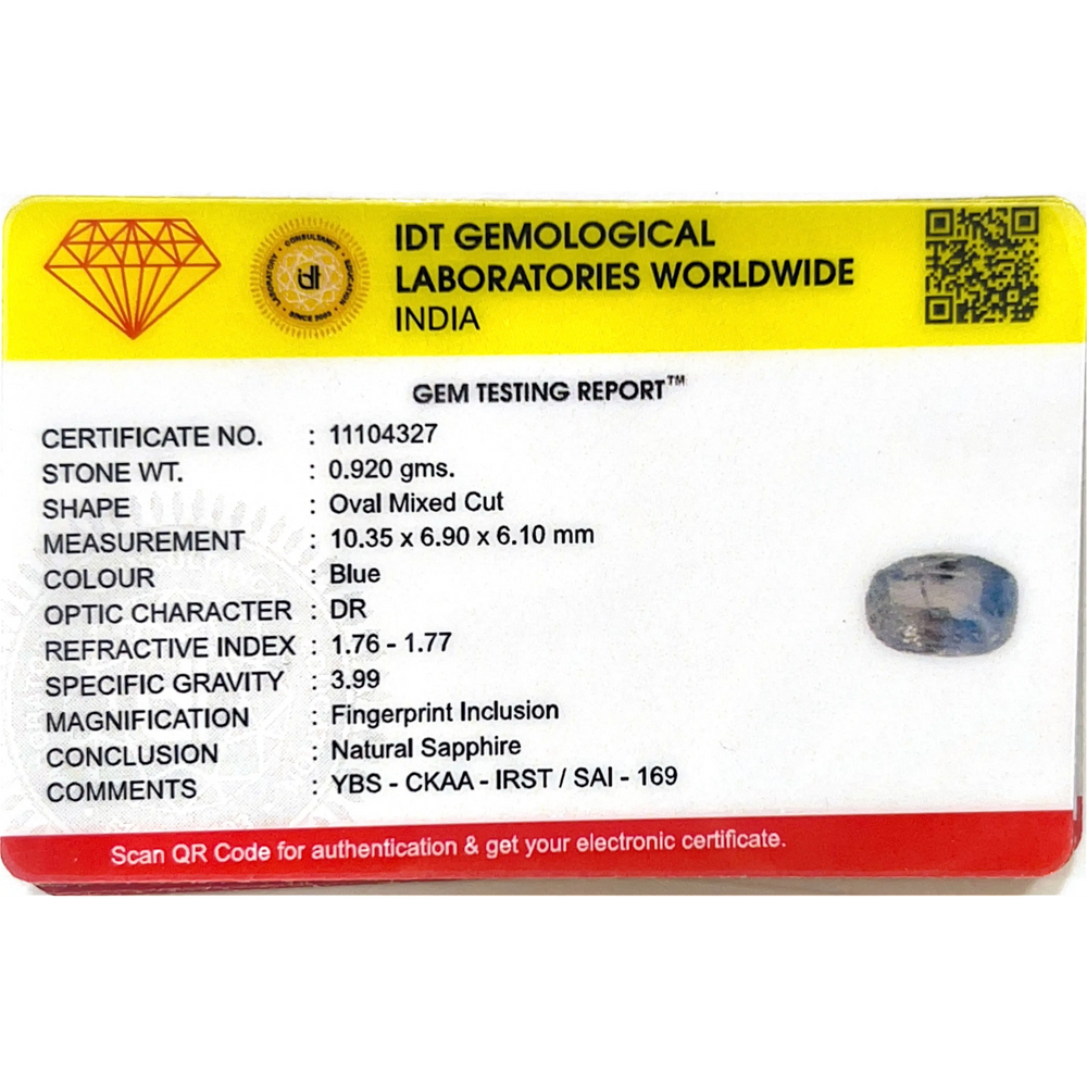 Blue Sapphire - 4.6 Carat