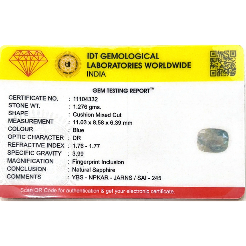 Blue Sapphire - 6.38 Carat
