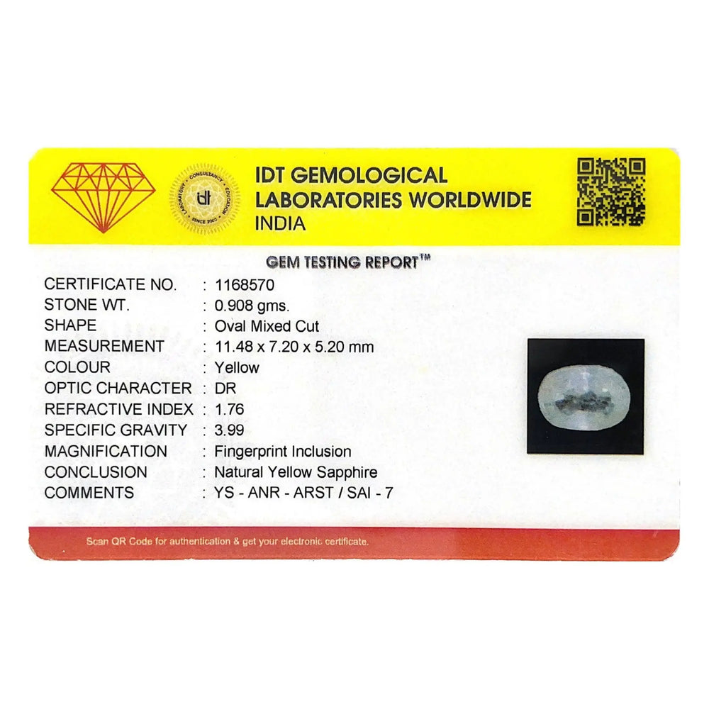 White Sapphire- 4.54 Carat - Pramogh