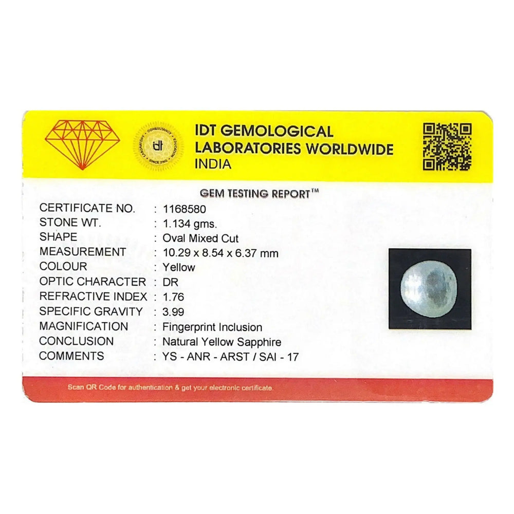 White Sapphire- 5.67 Carat - Pramogh