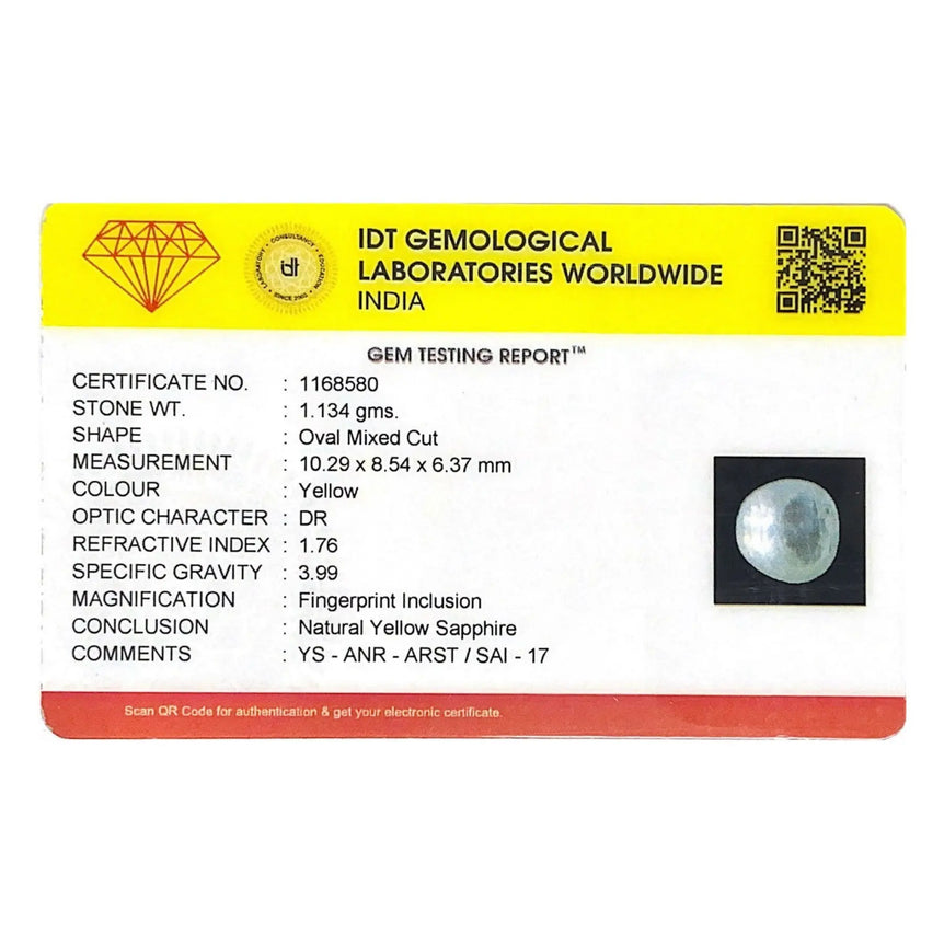 White Sapphire- 5.67 Carat - Pramogh
