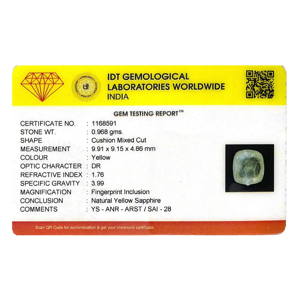 White Sapphire- 4.84 Carat - Pramogh