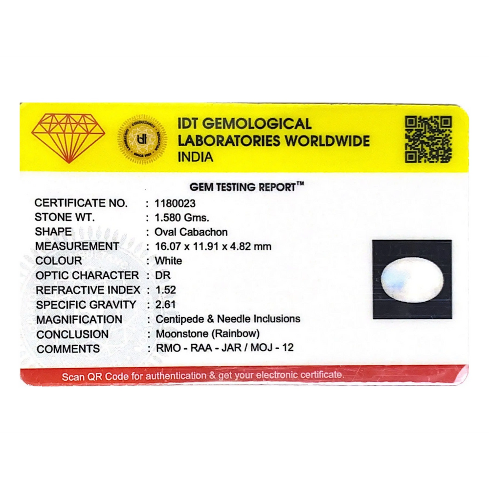 Rainbow Moonstone - 7.9 Carat - Pramogh