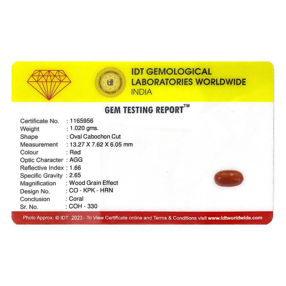 Red Coral - 5.1 Carat - Pramogh