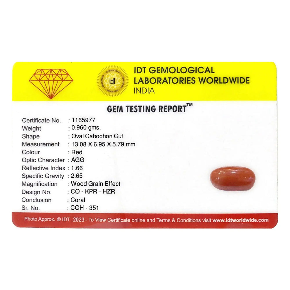 Red Coral - 4.8 Carat - Pramogh