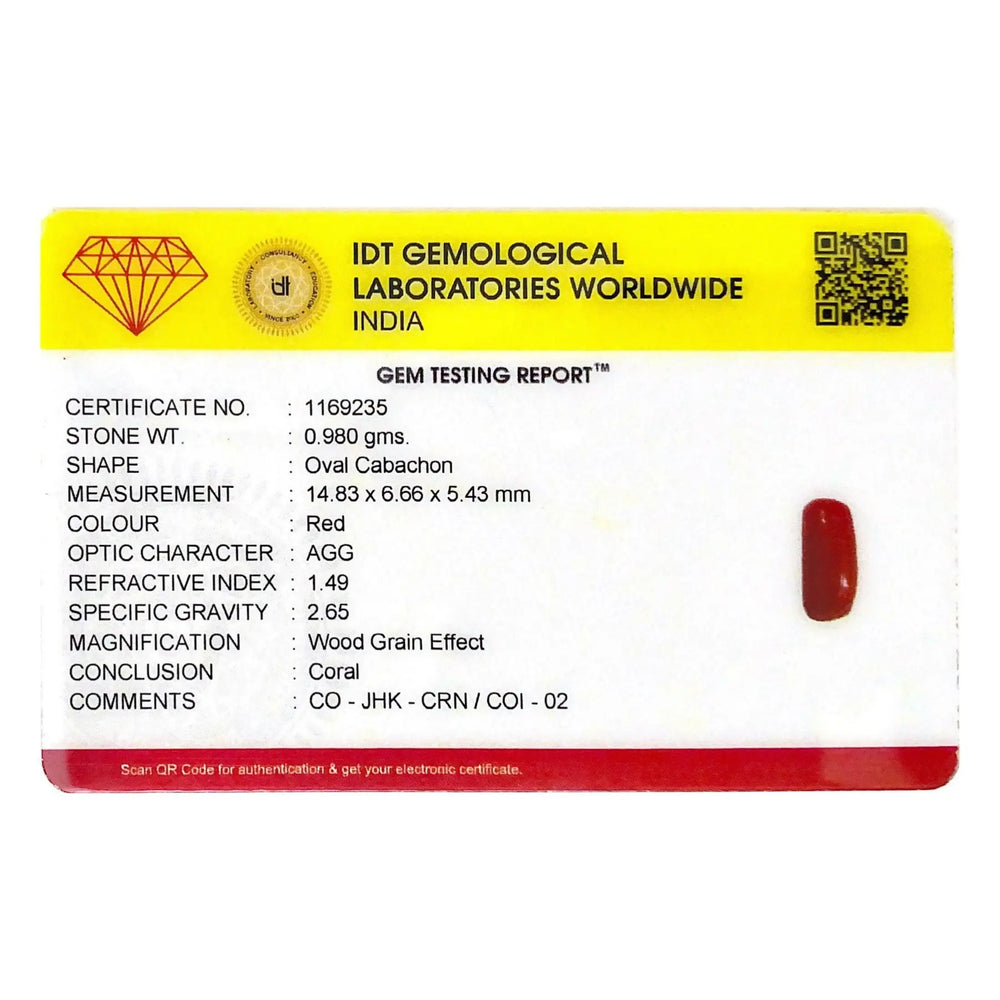 Red Coral - 4.9 Carat - Pramogh