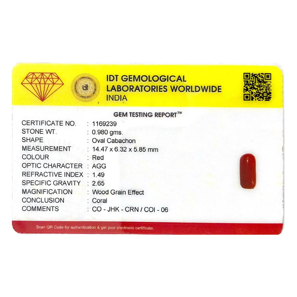 Red Coral - 4.9 Carat - Pramogh