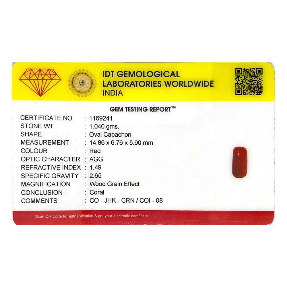 Red Coral - 5.2 Carat - Pramogh