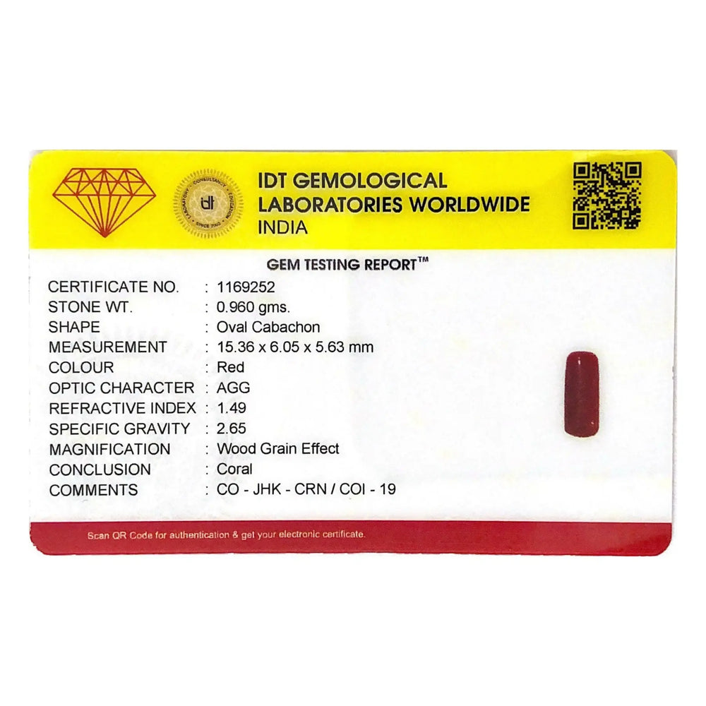 Red Coral - 4.8 Carat - Pramogh