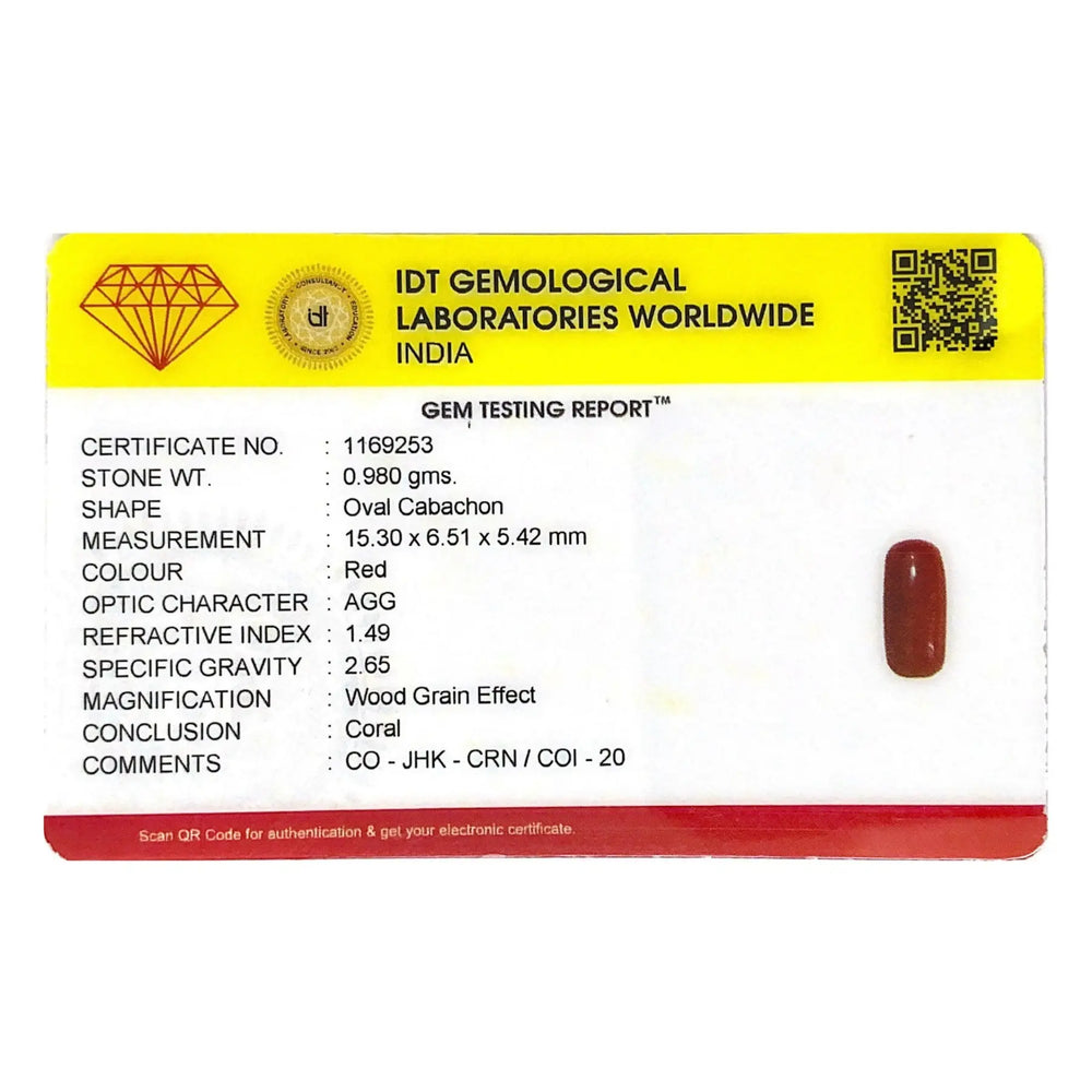 Red Coral - 4.9 Carat - Pramogh