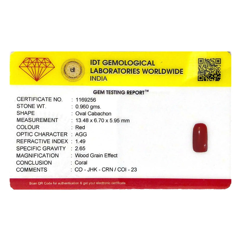 Red Coral - 4.8 Carat - Pramogh