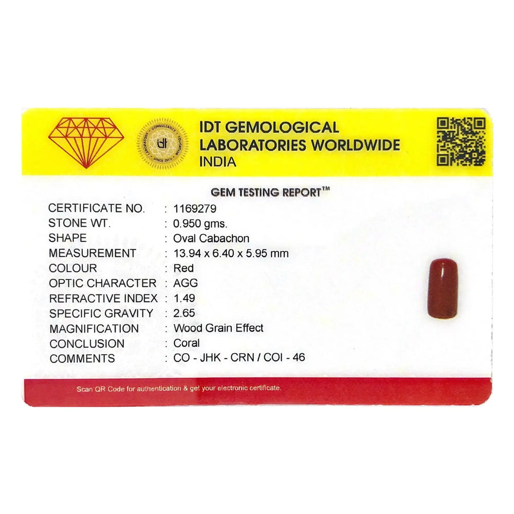 Red Coral - 4.75 Carat - Pramogh