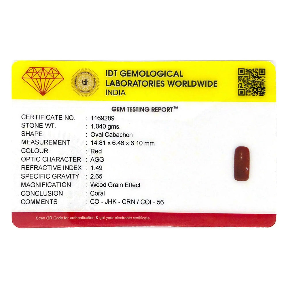 Red Coral - 5.2 Carat - Pramogh