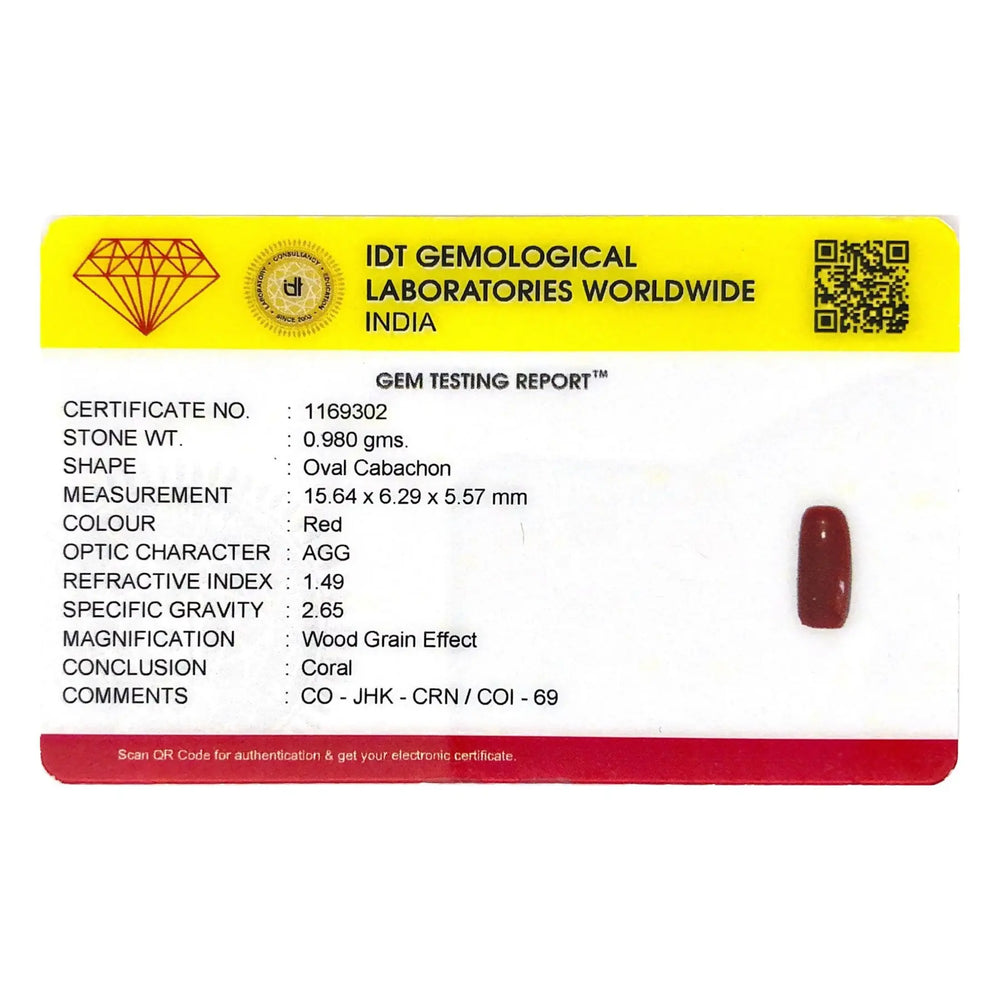 Red Coral - 4.9 Carat - Pramogh