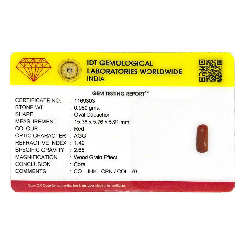 Red Coral - 4.9 Carat - Pramogh