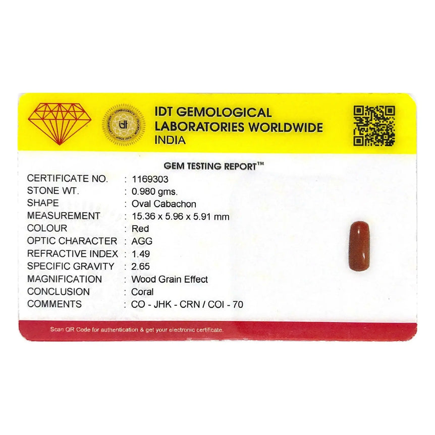 Red Coral - 4.9 Carat - Pramogh