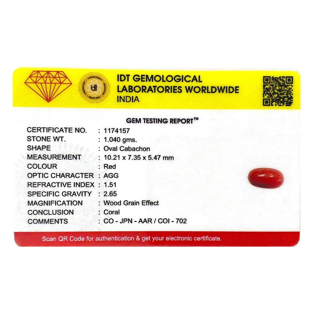 Red Coral - 5.2 Carat - Pramogh