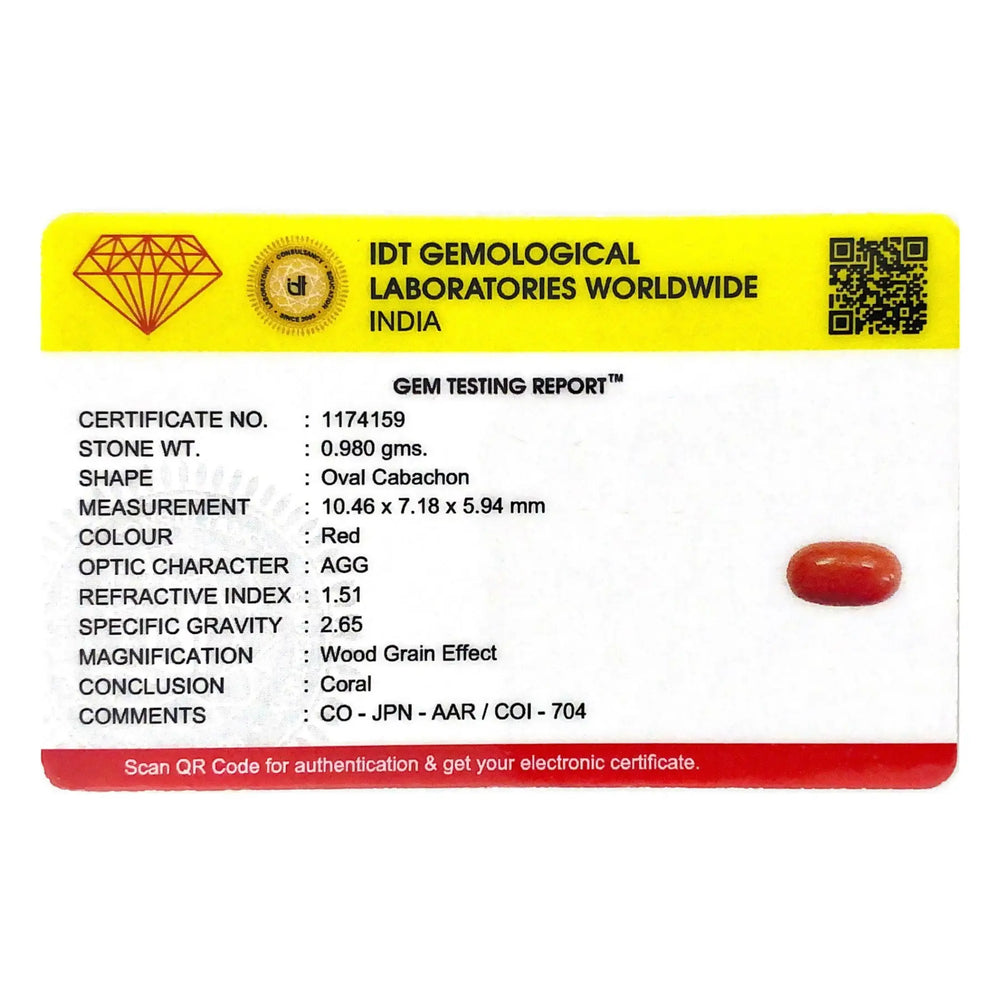 Red Coral - 4.9 Carat - Pramogh