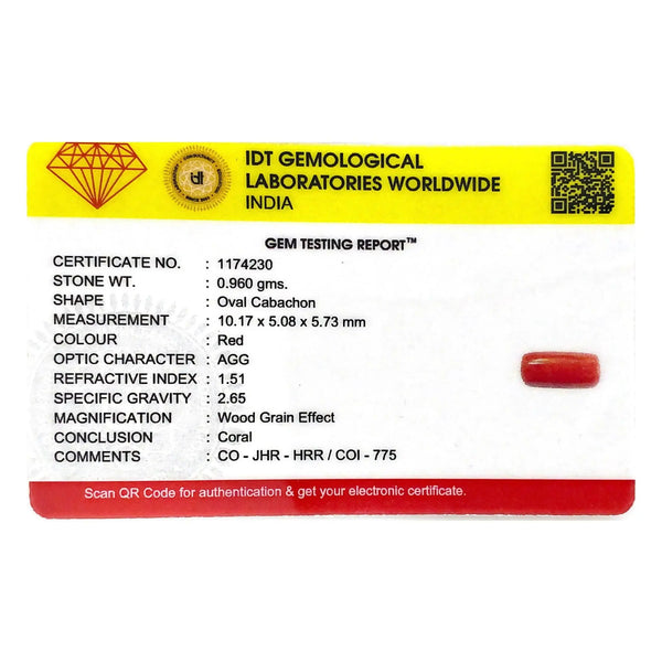 Red Coral - 4.8 Carat - Pramogh