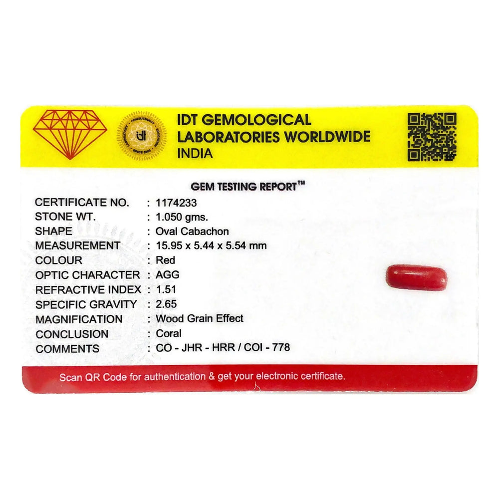 Red Coral - 5.25 Carat - Pramogh