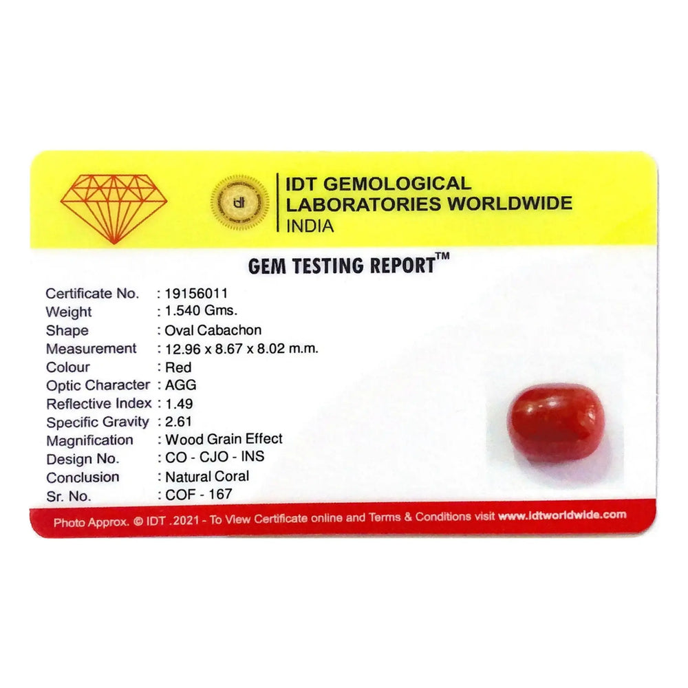 Red Coral - 7.7 Carat - Pramogh