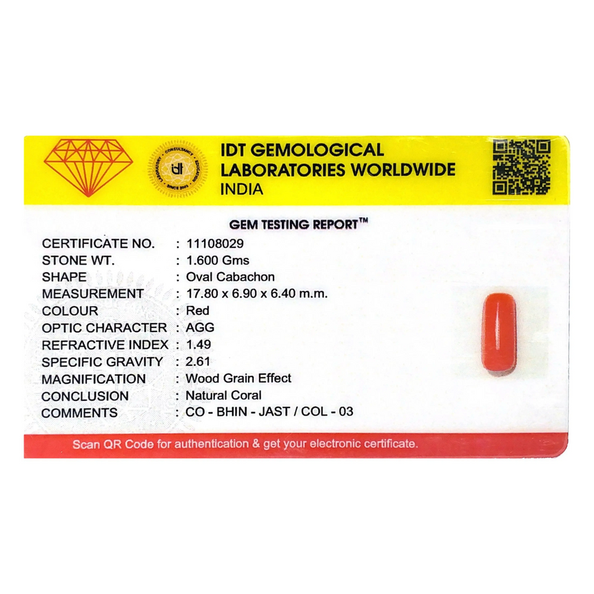 Red Coral - 8 Carat