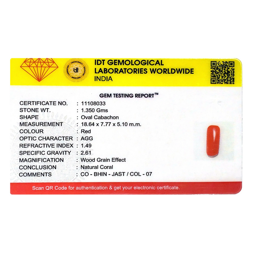 Red Coral - 6.75 Carat