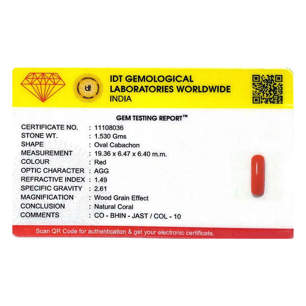 Red Coral - 7.65 Carat