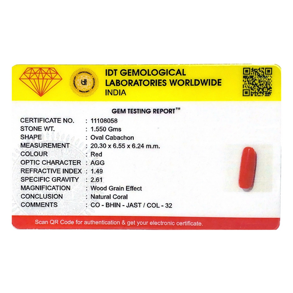 Red Coral - 7.75 Carat
