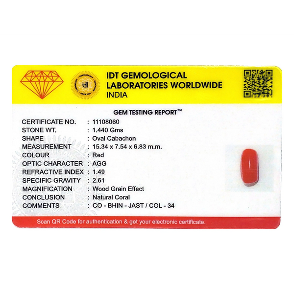 Red Coral - 7.2 Carat
