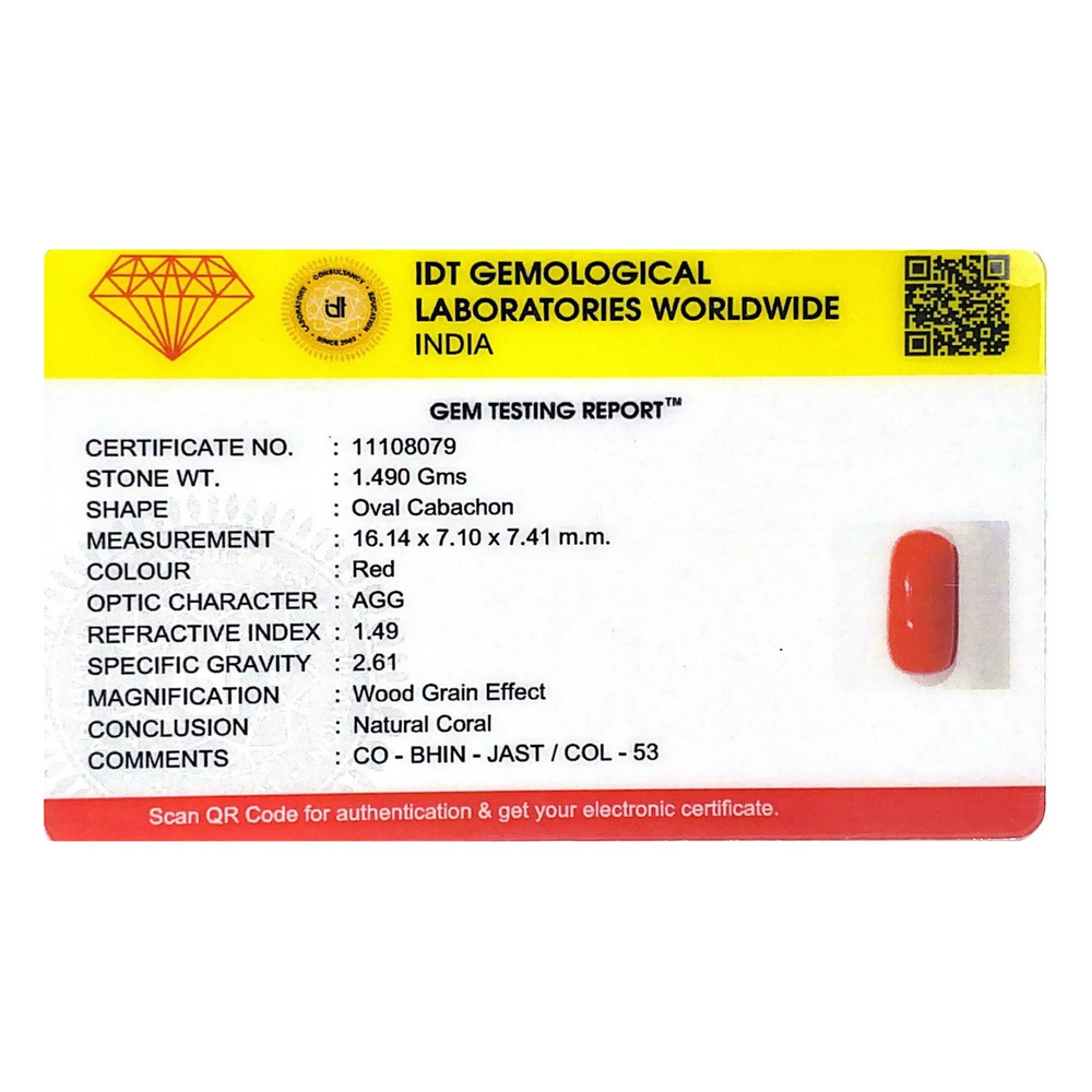 Red Coral - 7.45 Carat