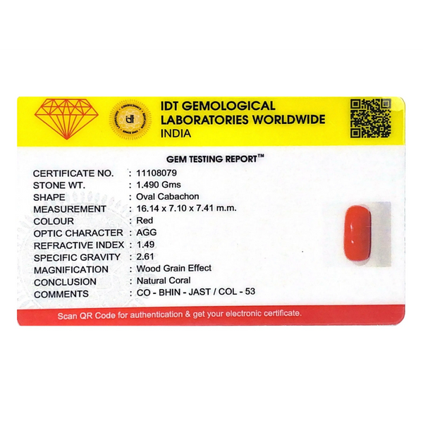 Red Coral - 7.45 Carat