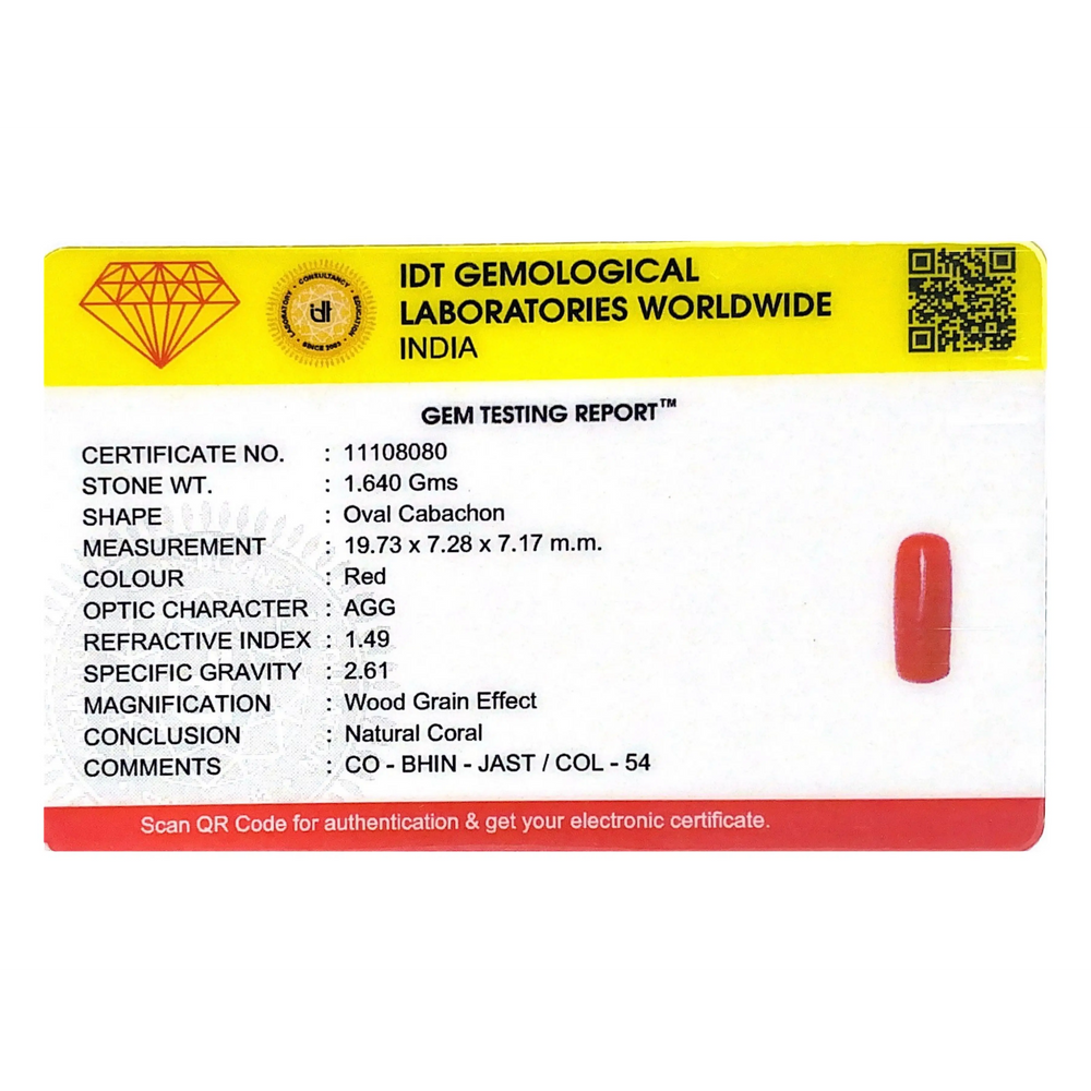 Red Coral - 8.2 Carat