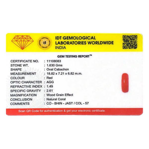 Red Coral - 8.15 Carat