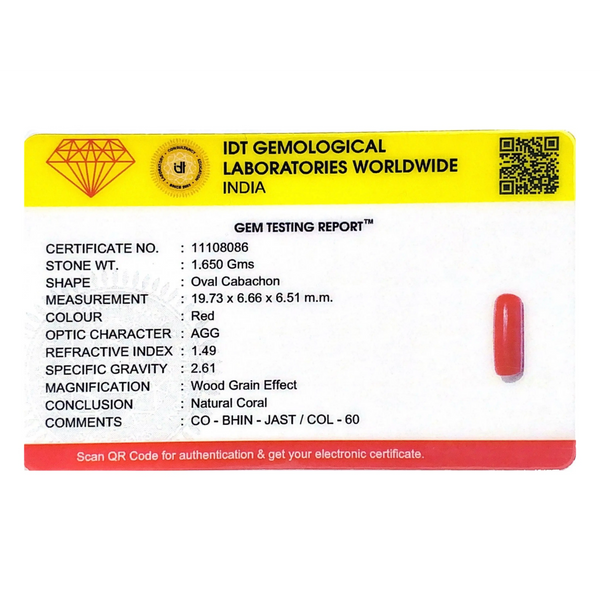 Red Coral - 8.25 Carat