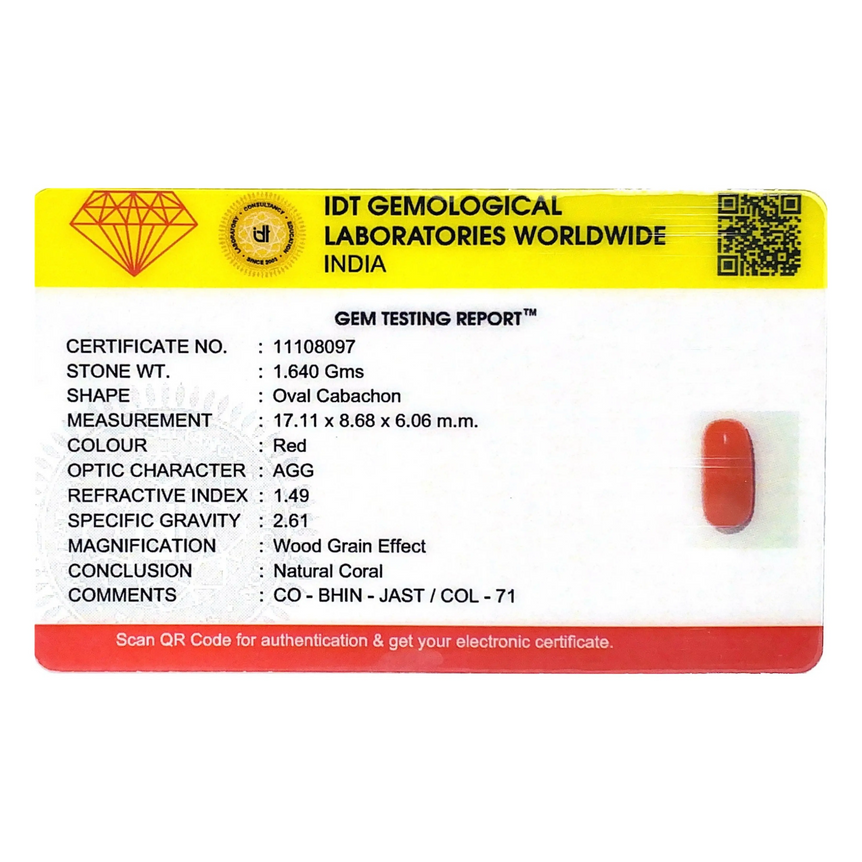 Red Coral - 8.2 Carat