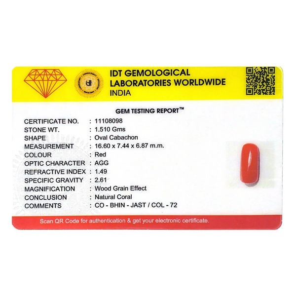 Red Coral - 7.55 Carat