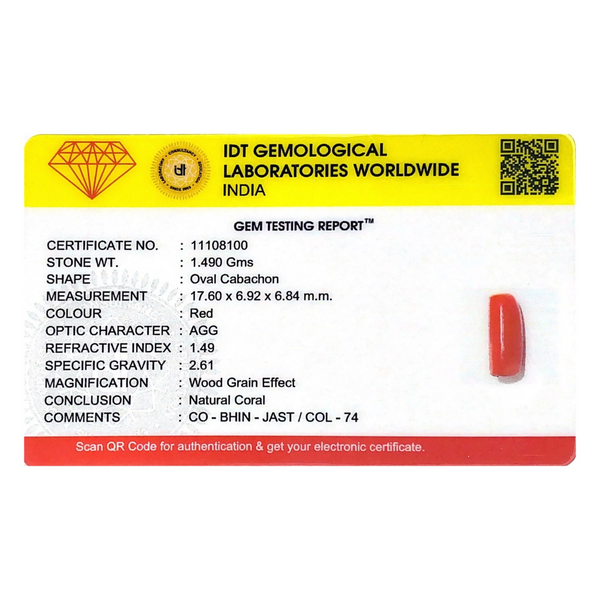 Red Coral - 7.45 Carat