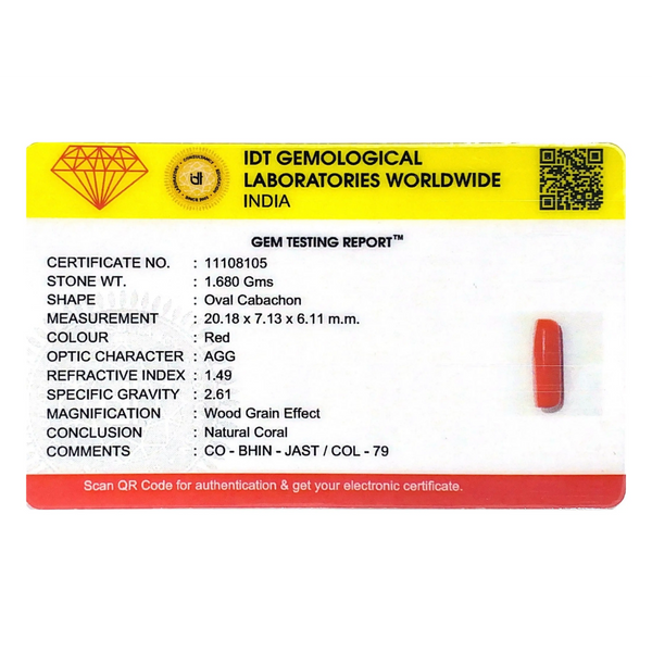 Red Coral - 8.4 Carat