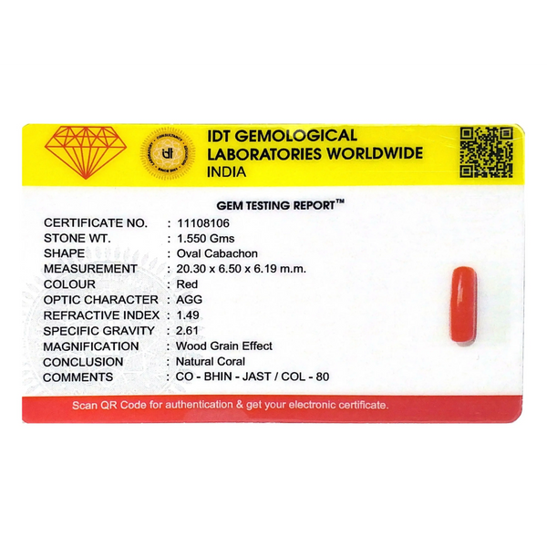 Red Coral - 7.75 Carat