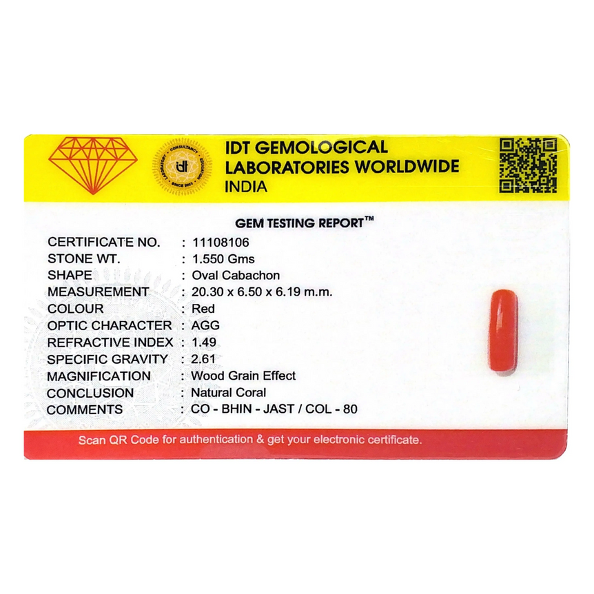 Red Coral - 7.75 Carat