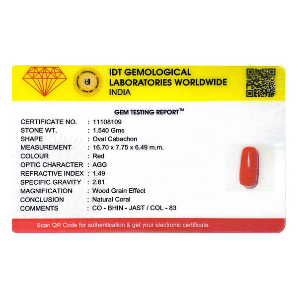 Red Coral - 7.7 Carat