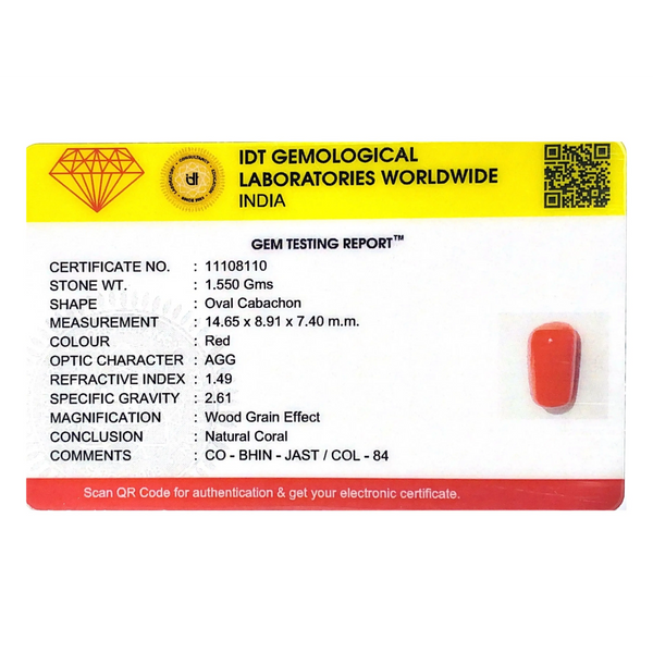 Red Coral - 7.75 Carat