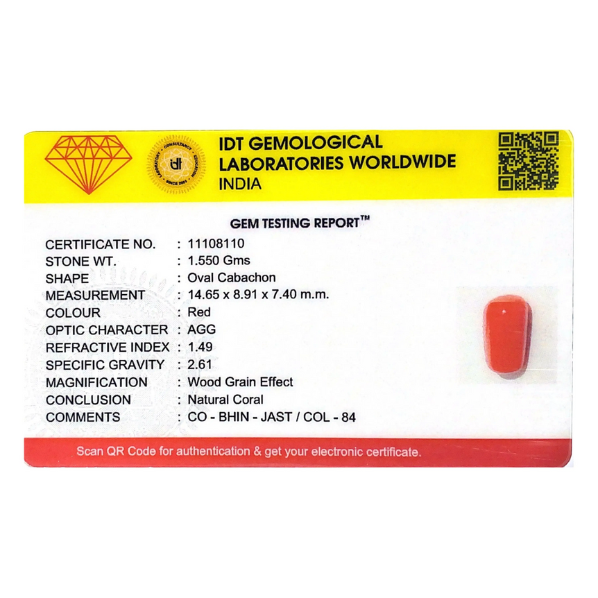 Red Coral - 7.75 Carat