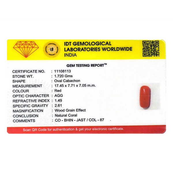 Red Coral - 8.6 Carat