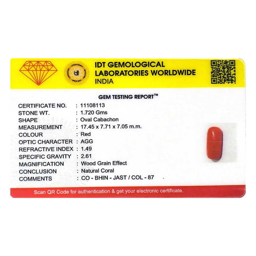 Red Coral - 8.6 Carat