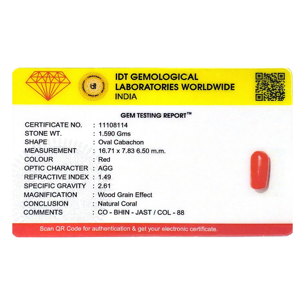 Red Coral - 7.95 Carat