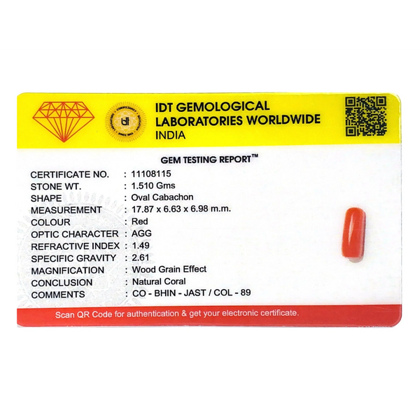 Red Coral - 7.55 Carat