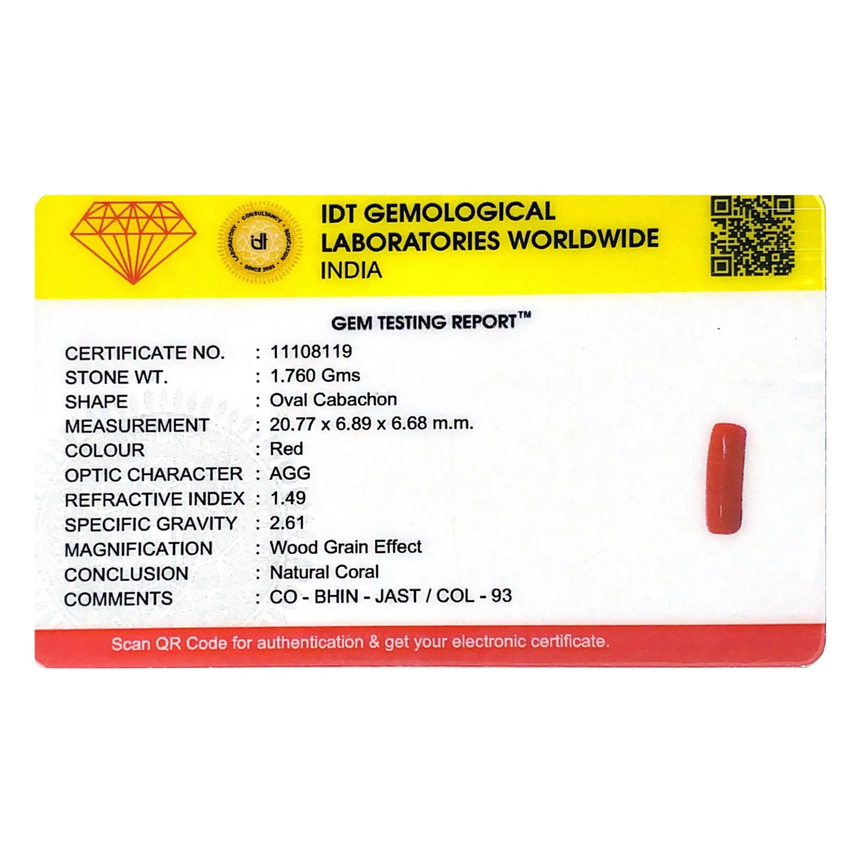 Red Coral - 8.8 Carat