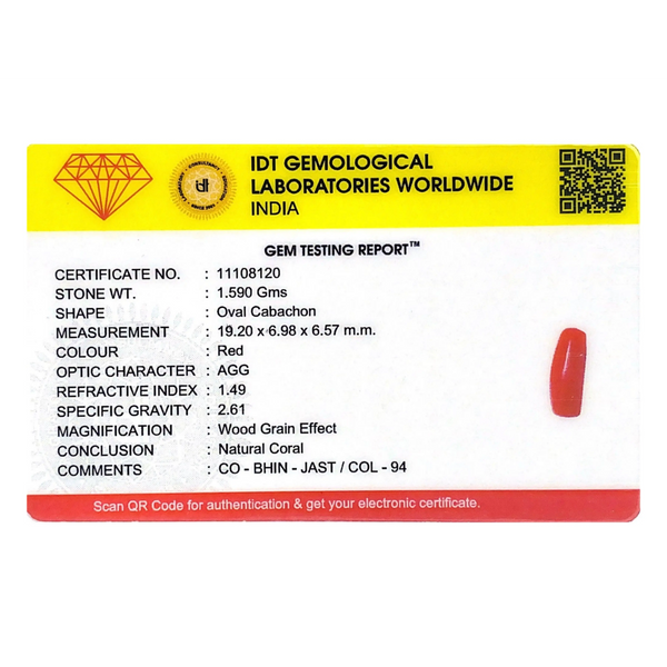 Red Coral - 7.95 Carat